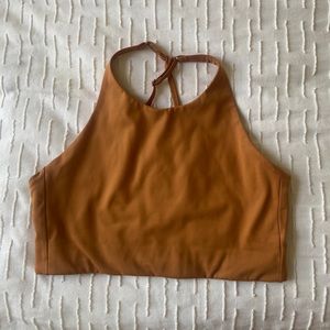 Girlfriend Collective Brown Sports Bra